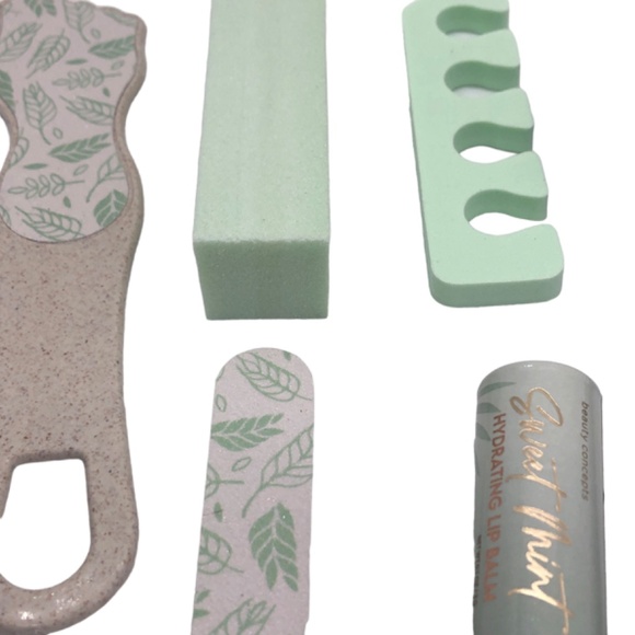 C. C Forest Green Headband & 4 Piece Pedicure Set with Nicole MIller Nail Polish main image 9